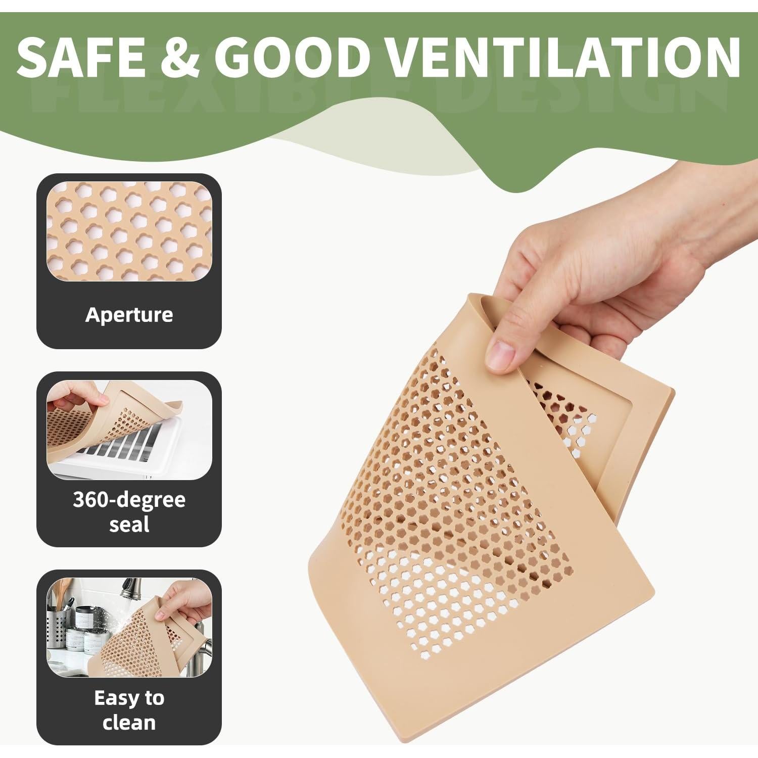 Cubierta de Ventilación de Silicona Suave para Bebés 29.7x14.5 cm