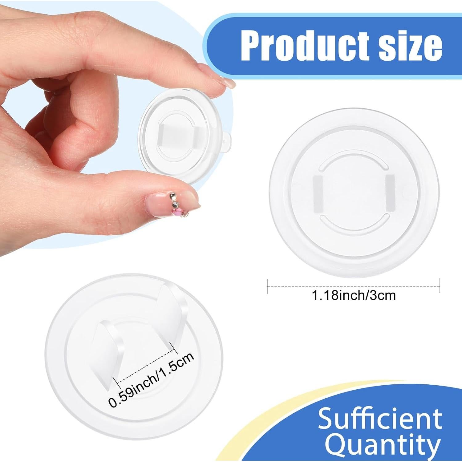 Cubiertas de Enchufes Thyle 120 Pcs Seguridad Infantil PVC