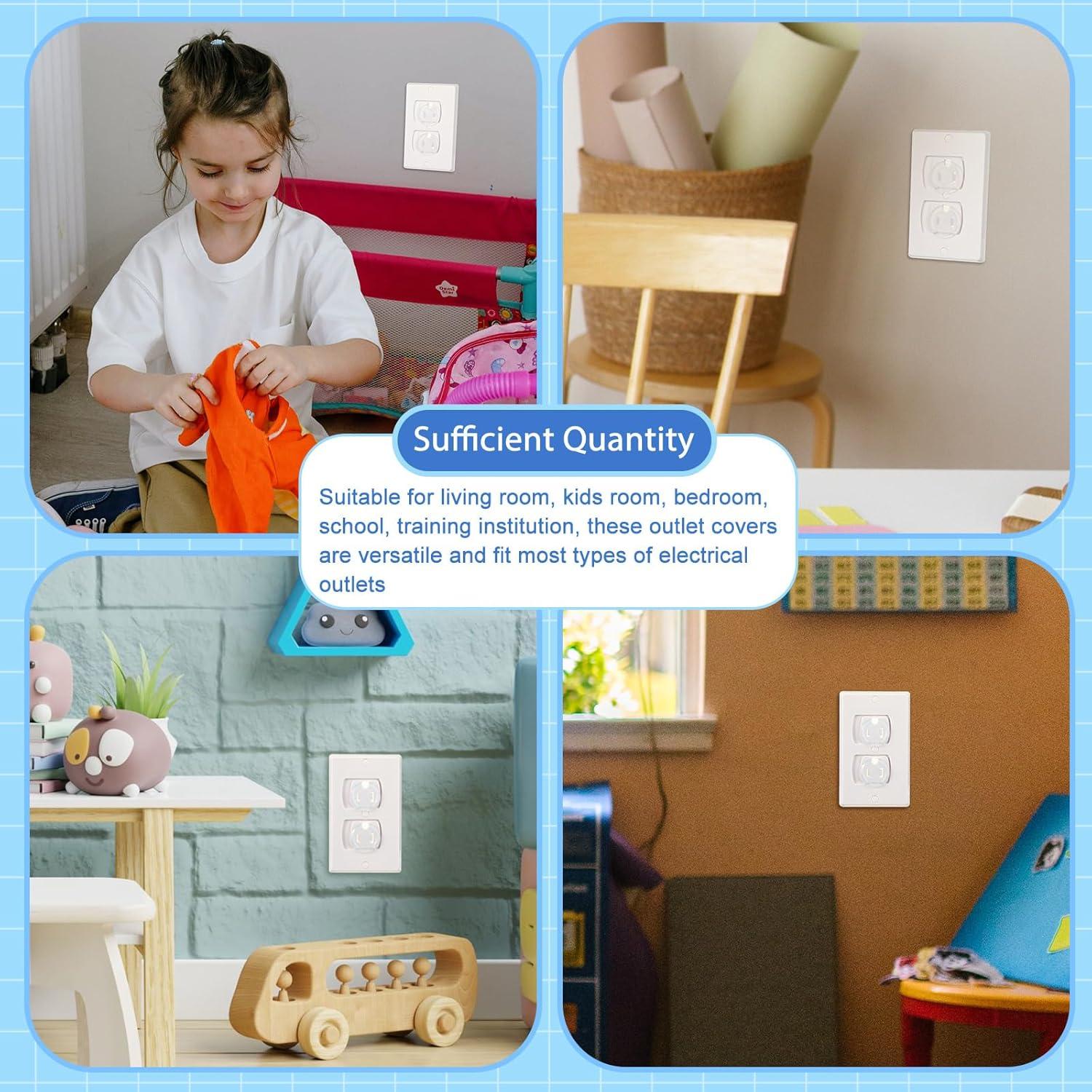 Cubiertas de Enchufes Thyle 120 Pcs Seguridad Infantil PVC
