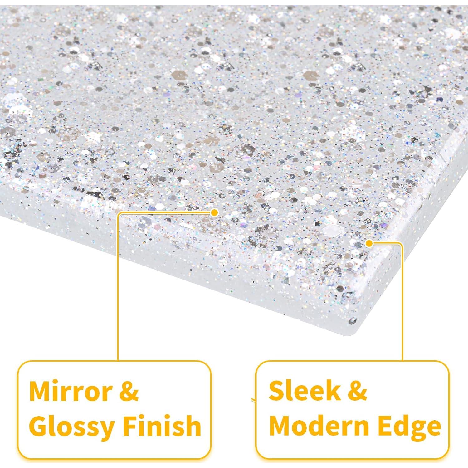 Cubierta de Placa de Pared YNQIZKI Plateada Brillante 13x8 cm