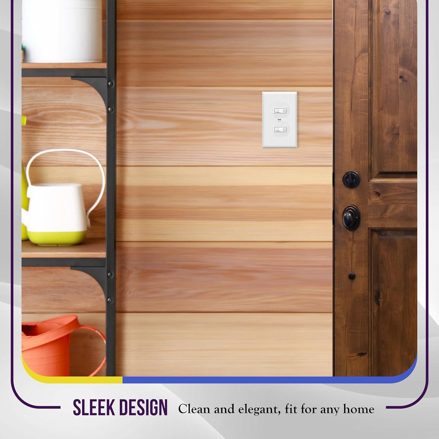 Placa de Pared Dúplex Enerlites 8821-W Blanca 1-Gang