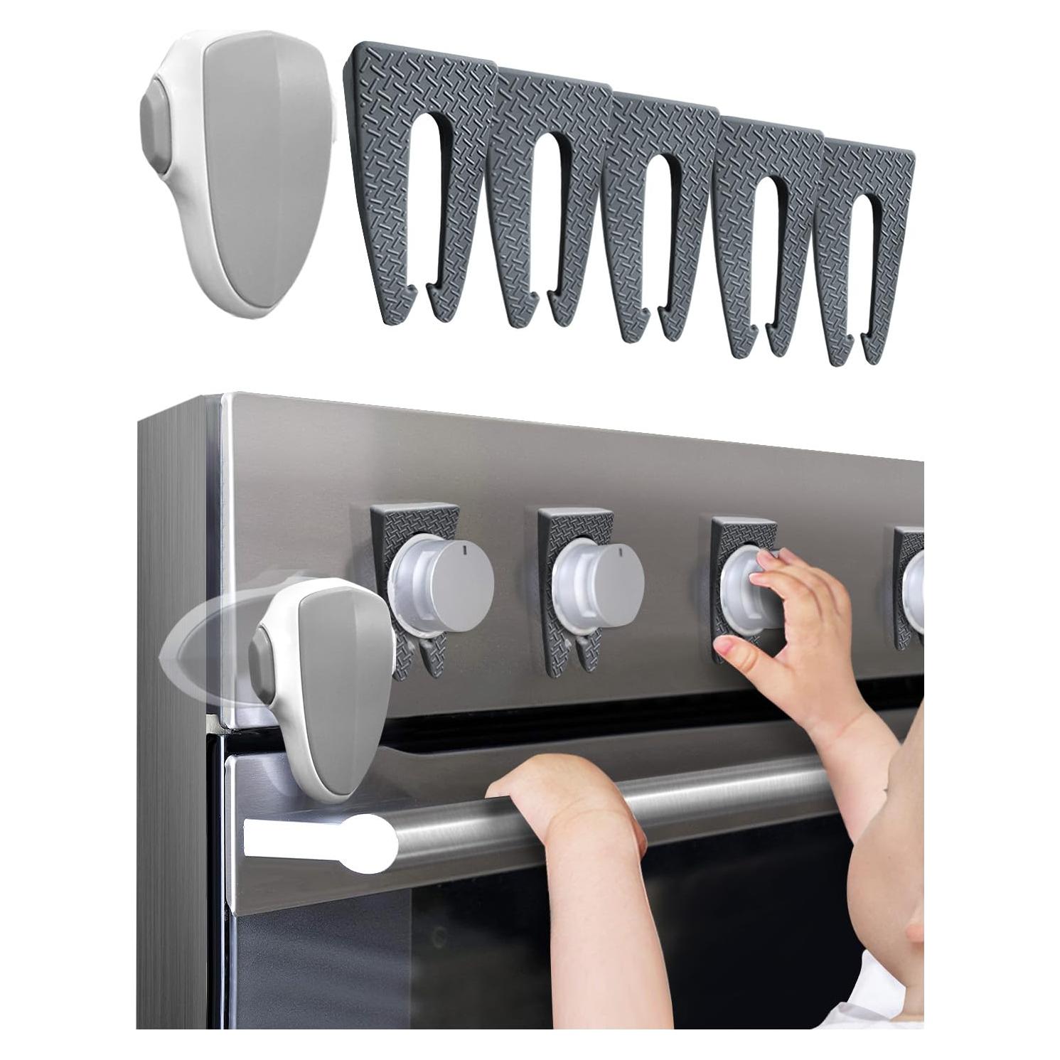 Cubiertas de Seguridad para Perillas de Estufa y Cerradura Fizzest