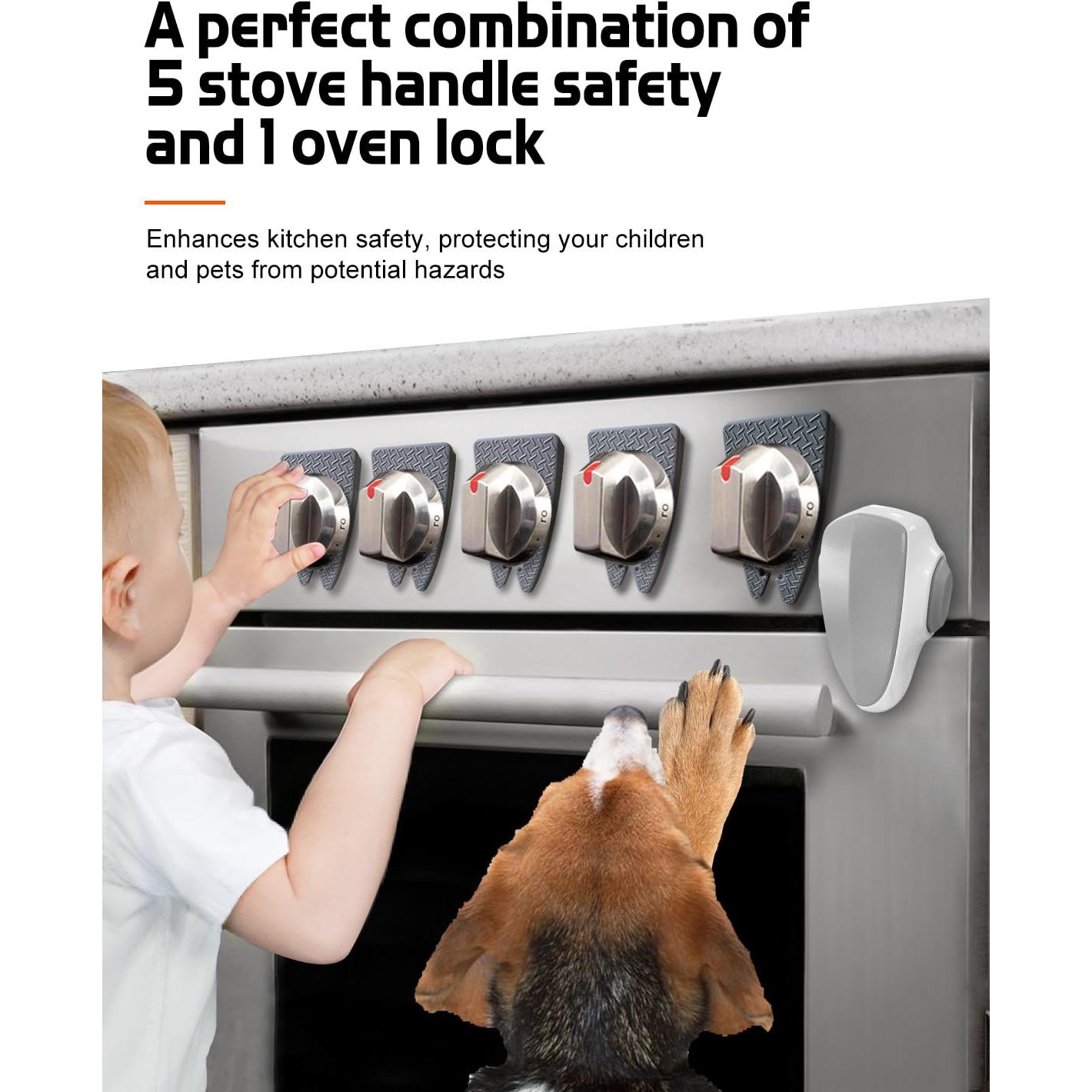 Cubiertas de Seguridad para Perillas de Estufa y Cerradura Fizzest