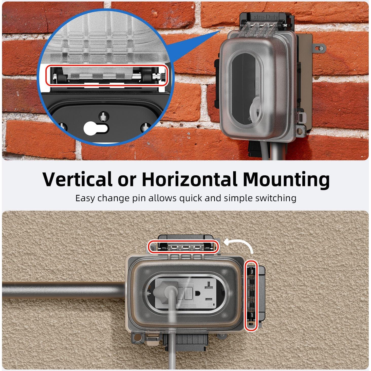 Cubierta de Salida Exterior ELEGRP 1 Gang a Prueba de Clima