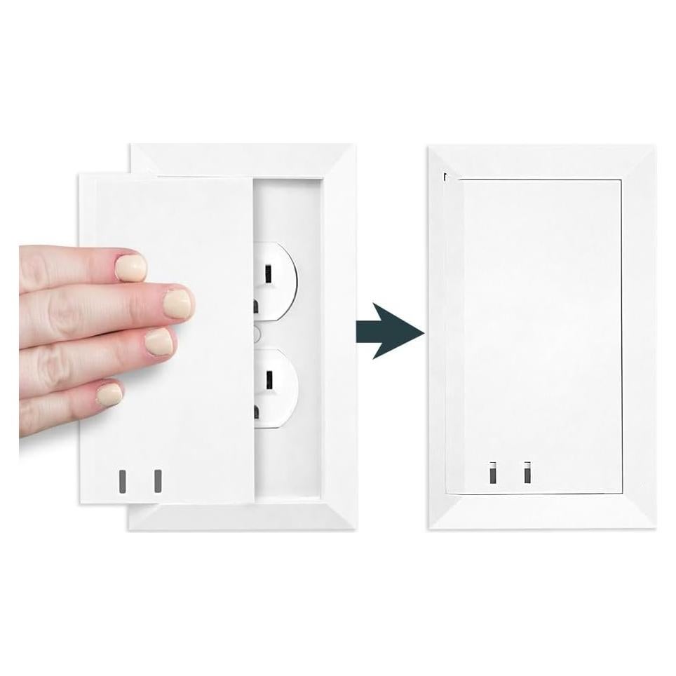 Cubierta de Enchufe a Prueba de Niños Escudo de Enchufe Blanco