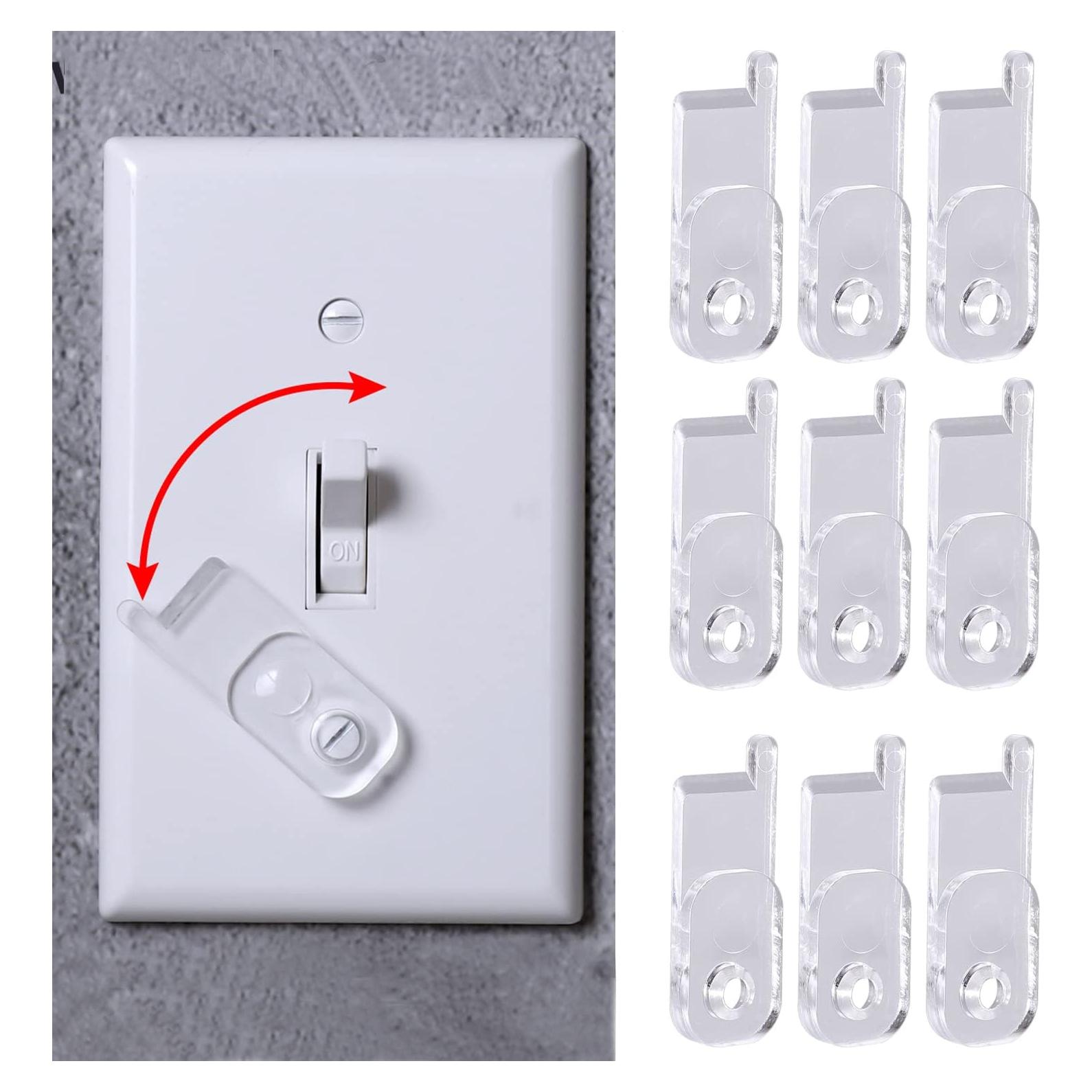 Cubiertas de Placa de Interruptor YLOVAN 10 Paquete Transparente