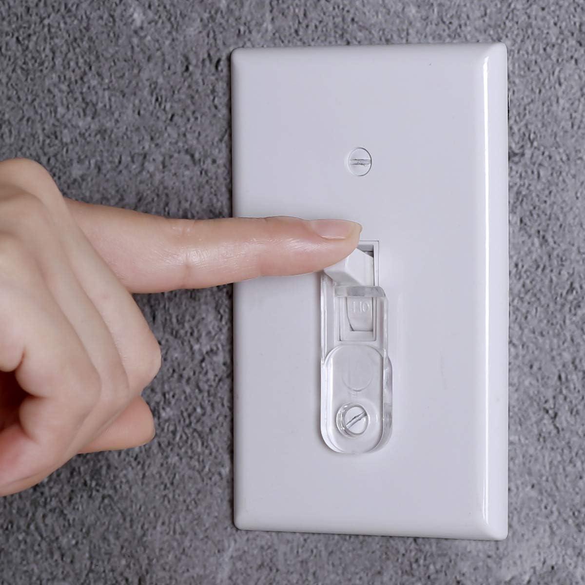 Cubiertas de Placa de Interruptor YLOVAN 10 Paquete Transparente