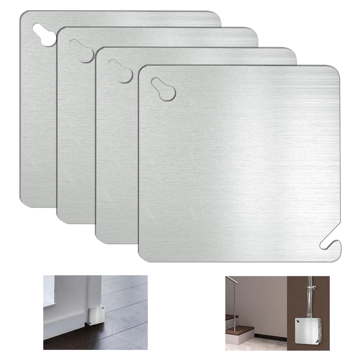 Cubierta de Caja Eléctrica de Metal CHOWZZ 4 Pulgadas - Paquete de 4