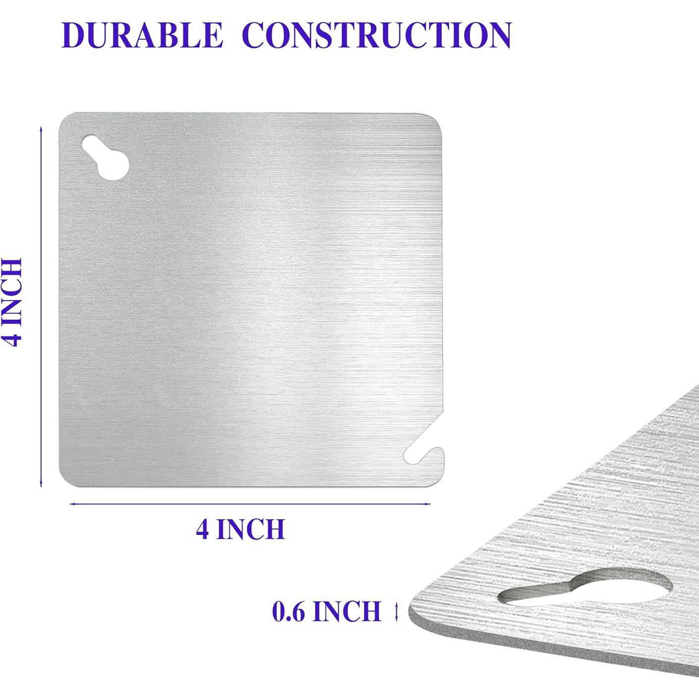 Cubierta de Caja Eléctrica de Metal CHOWZZ 4 Pulgadas - Paquete de 4