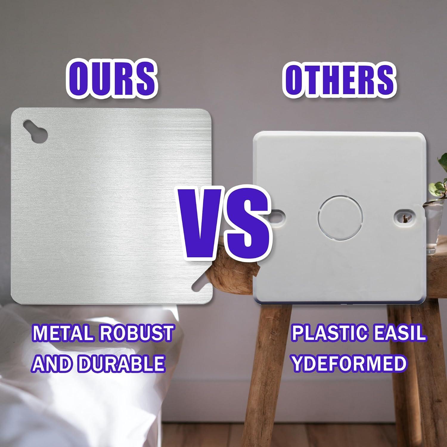 Cubierta de Caja Eléctrica de Metal CHOWZZ 4 Pulgadas - Paquete de 4