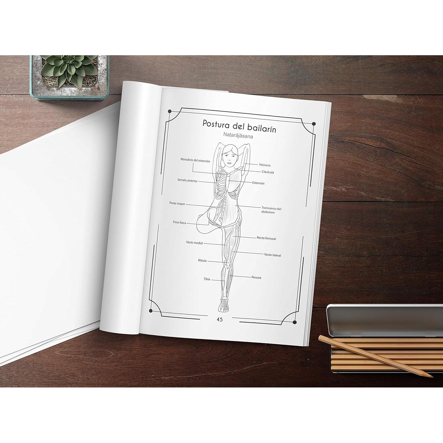 Anatomía Del Yoga Libro Para Colorear: Una Nueva Visión De Las Posturas De Yoga (Spanish Edition)