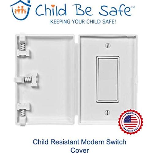 Cubierta de Seguridad Eléctrica Child Be Safe para Interruptor Blanco