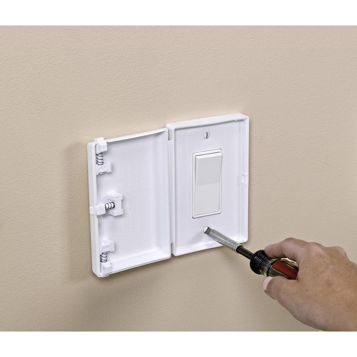 Cubierta de Seguridad Eléctrica Child Be Safe para Interruptor Blanco