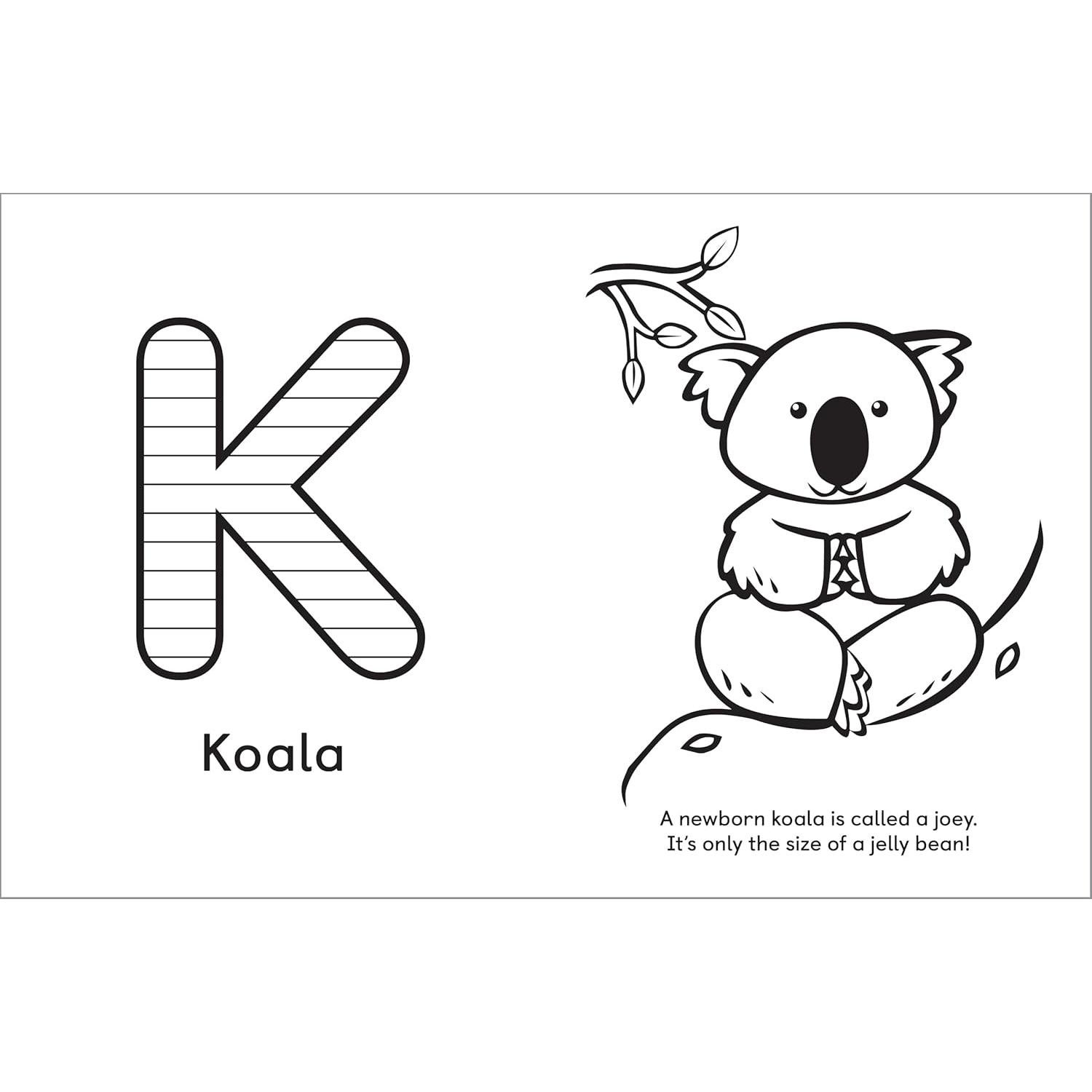 A Is for Animals!: Preschool Coloring Book