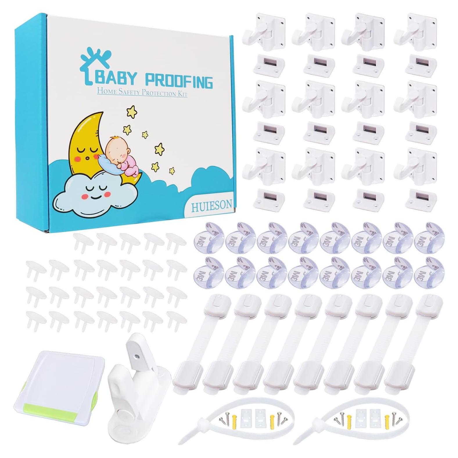 Kit de Seguridad para Bebés 66 Piezas - Cerraduras y Protectores