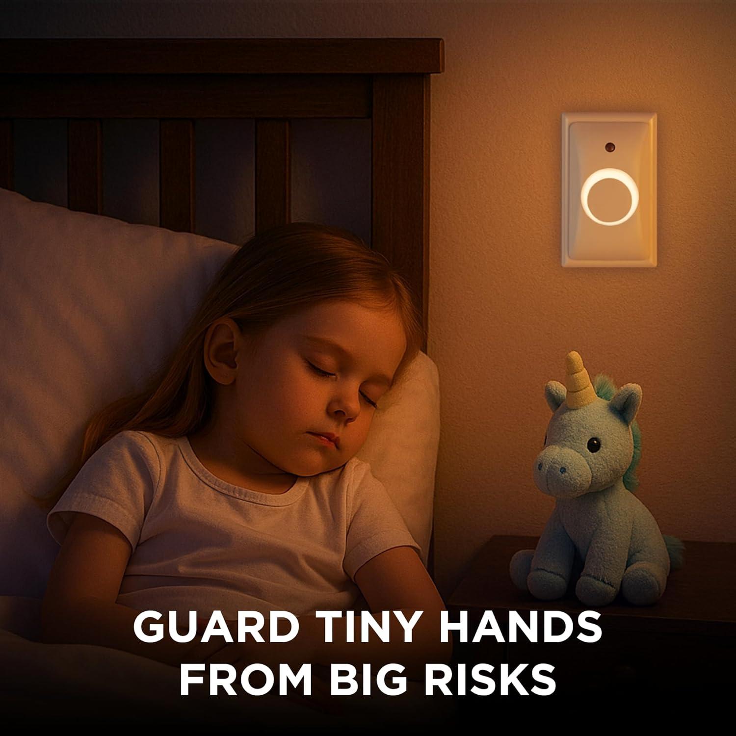 Cubierta de Enchufe a Prueba de Bebés LittleHippo GlowGuard