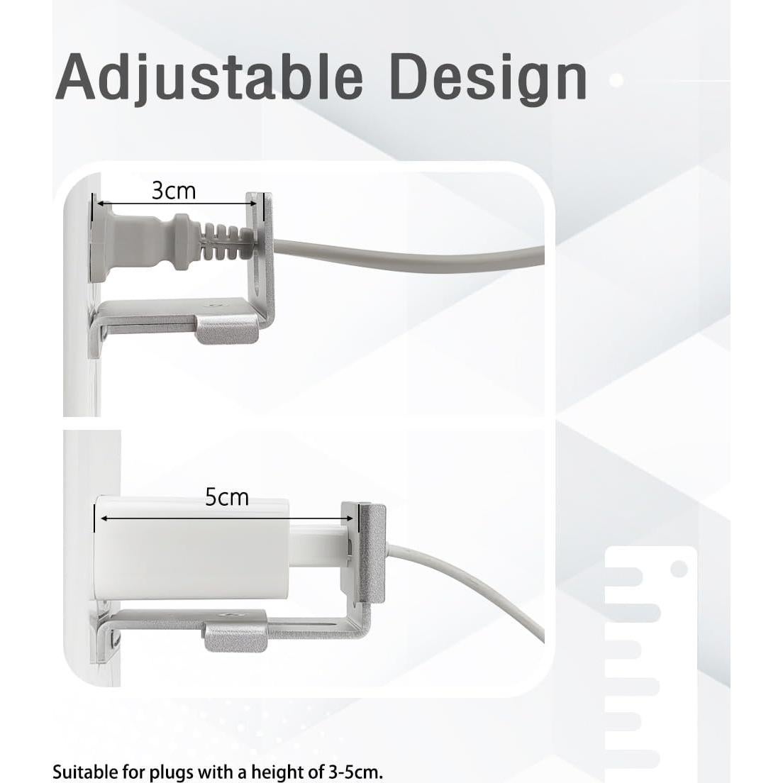 Bloqueo de Toma de Corriente ILIVABLE Ajustable Plata