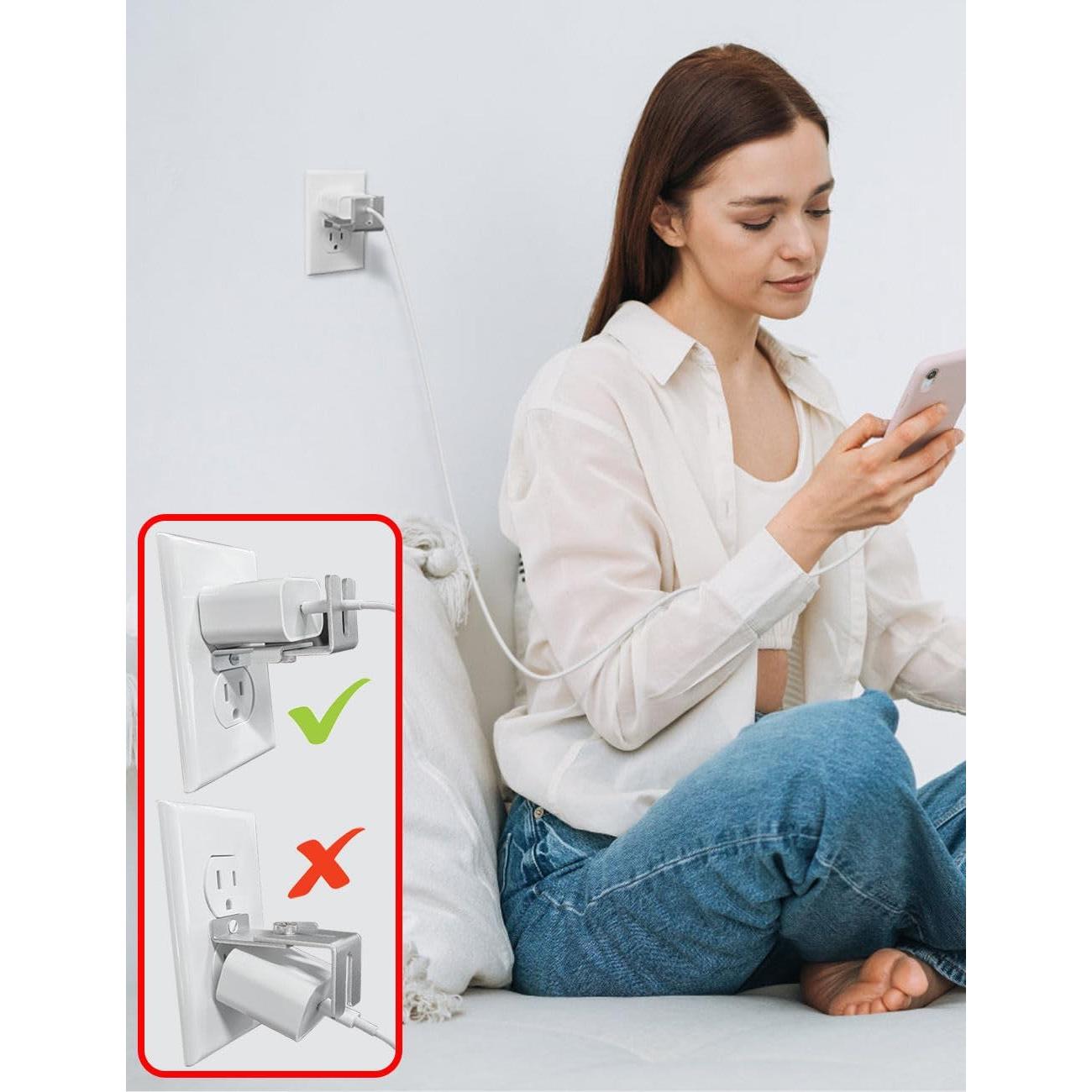 Bloqueo de Toma de Corriente ILIVABLE Ajustable Plata