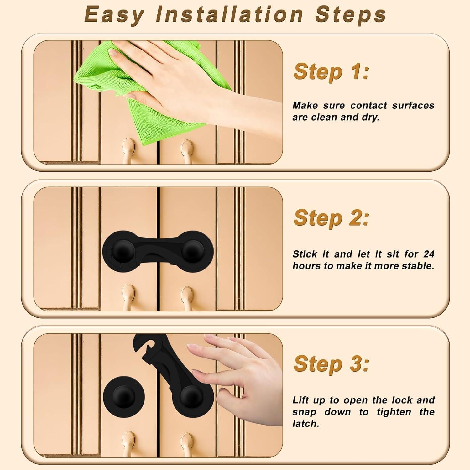 Cerraduras de Seguridad para Niños Furein - Paquete de 10