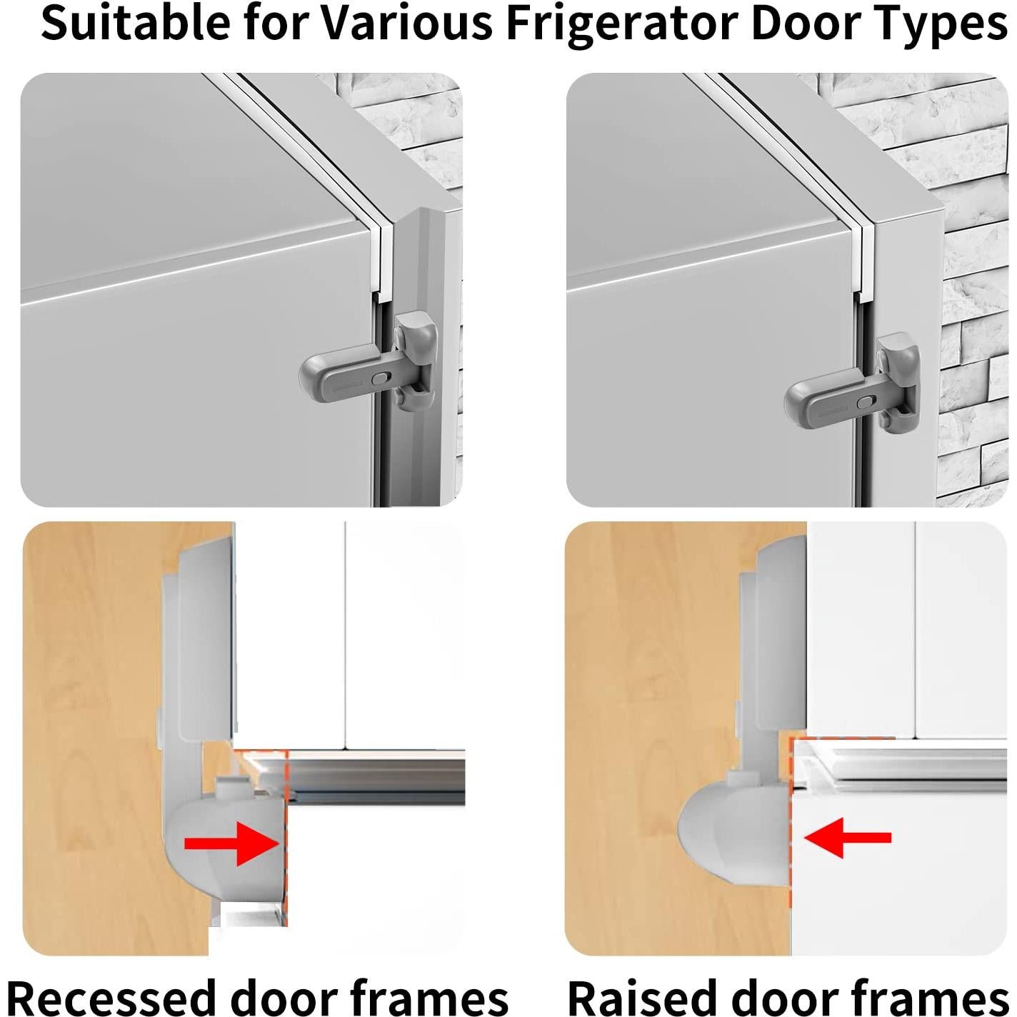 Cerradura de Refrigerador a Prueba de Niños VSTM Gris 1pc