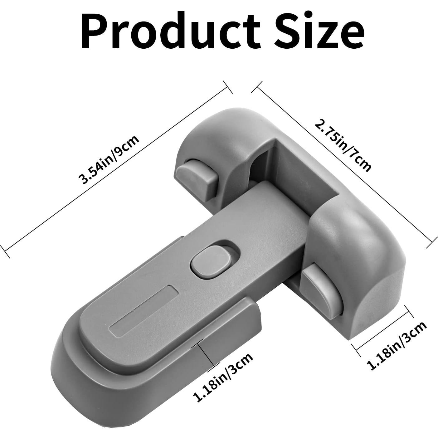 Cerradura de Refrigerador a Prueba de Niños VSTM Gris 1pc