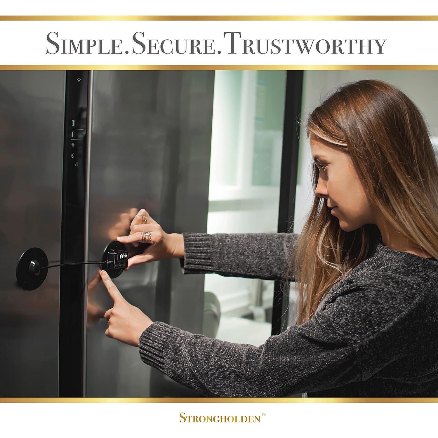 Candado de Refrigerador Strongholden FL 4845 Combinación Negro