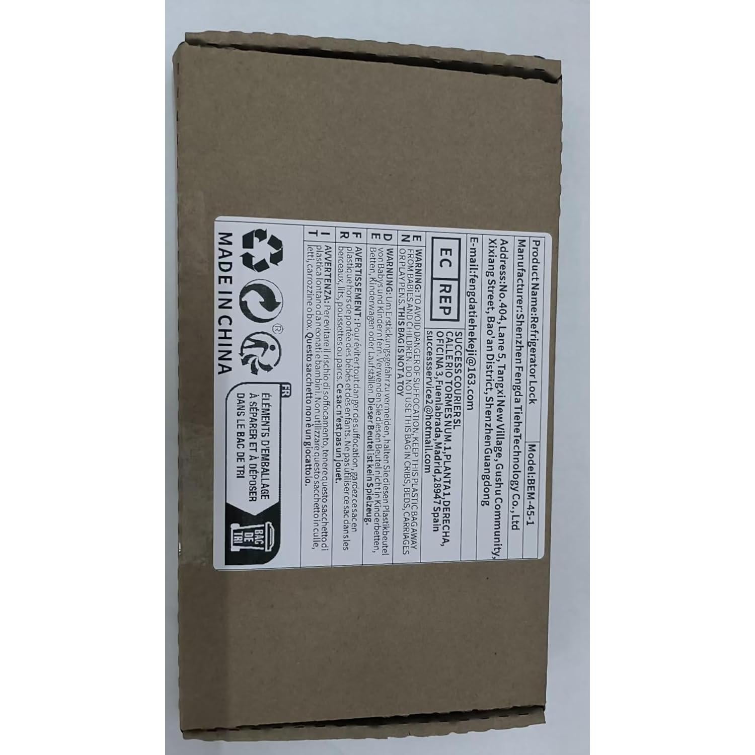 5 Cerraduras de Refrigerador a Prueba de Niños BECOMTO Gris