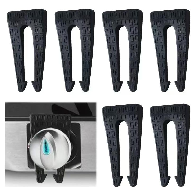 6 Cerraduras de Perilla de Estufa de Gas Seguridad Bebés Silicona