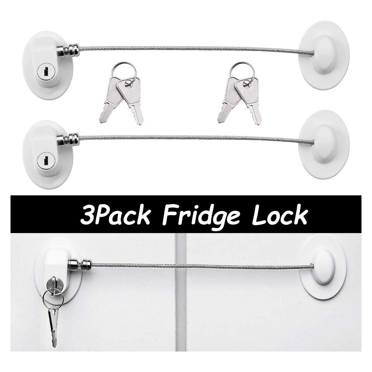 Cerraduras para Refrigerador XccMe - Paquete de 3, Anticorrosión