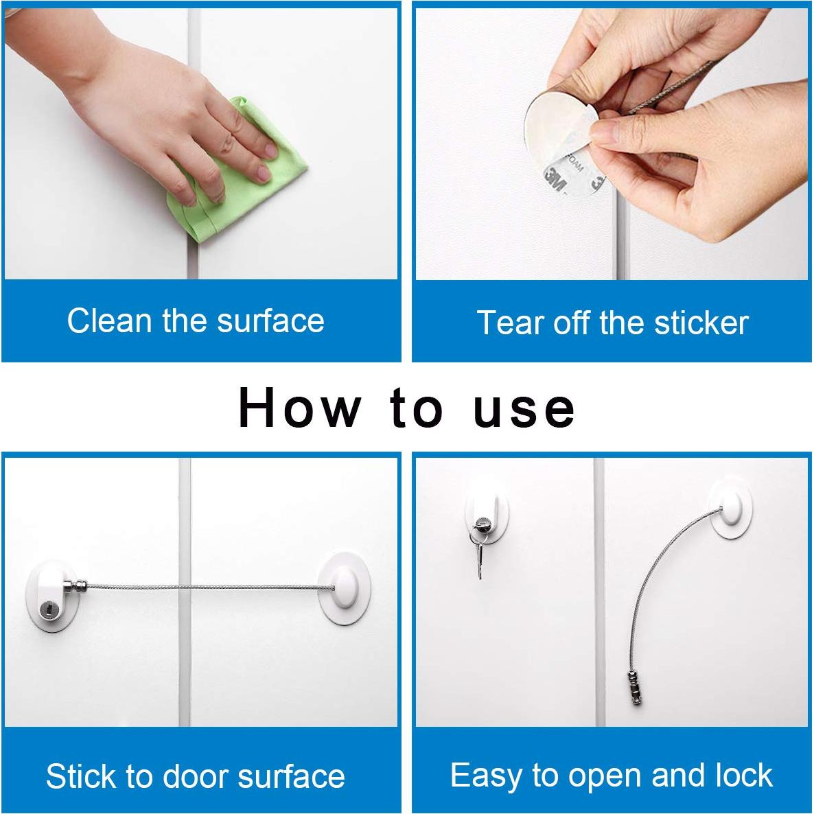 Cerraduras para Refrigerador XccMe - Paquete de 3, Anticorrosión