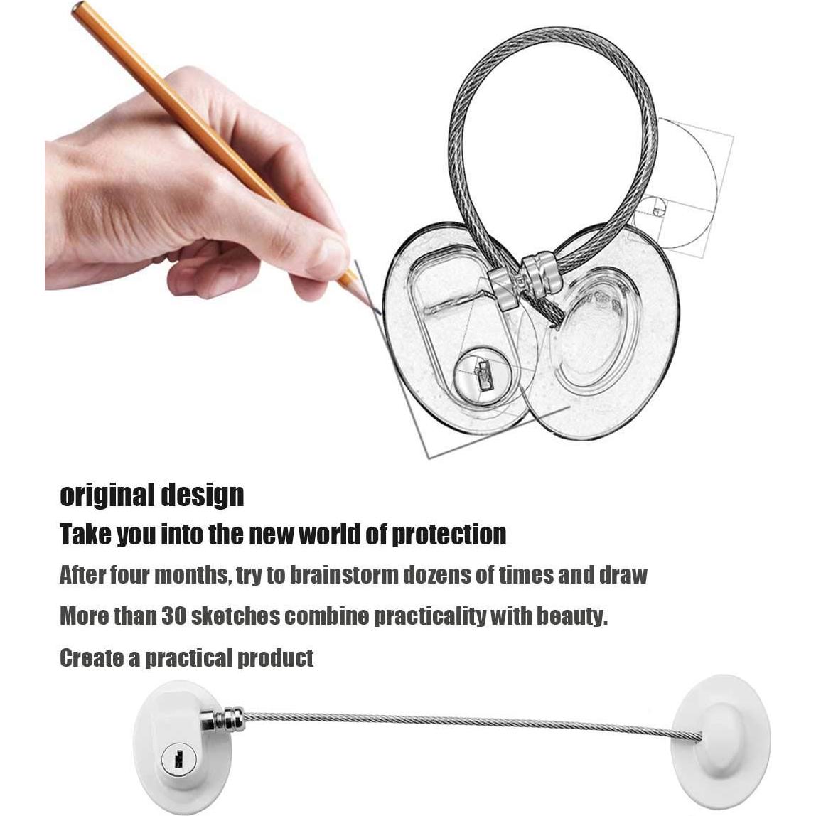 Cerraduras para Refrigerador XccMe - Paquete de 3, Anticorrosión