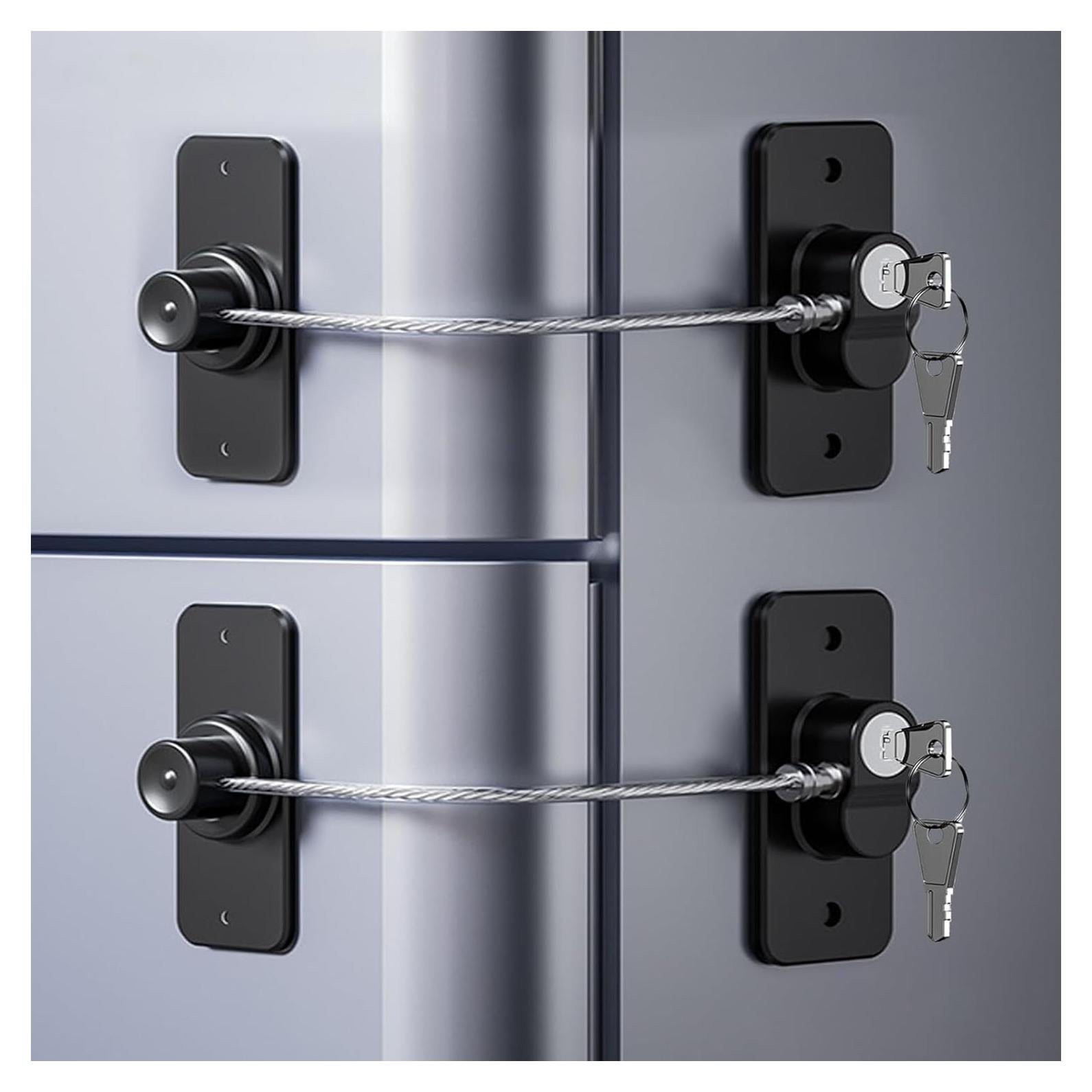 Cerradura de Refrigerador KIZZHISI con Llaves - Paquete de 2