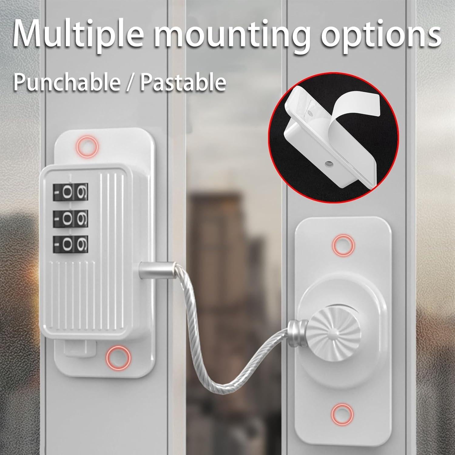 Candado de Refrigerador KIZZHISI 2 Piezas a Prueba de Niños