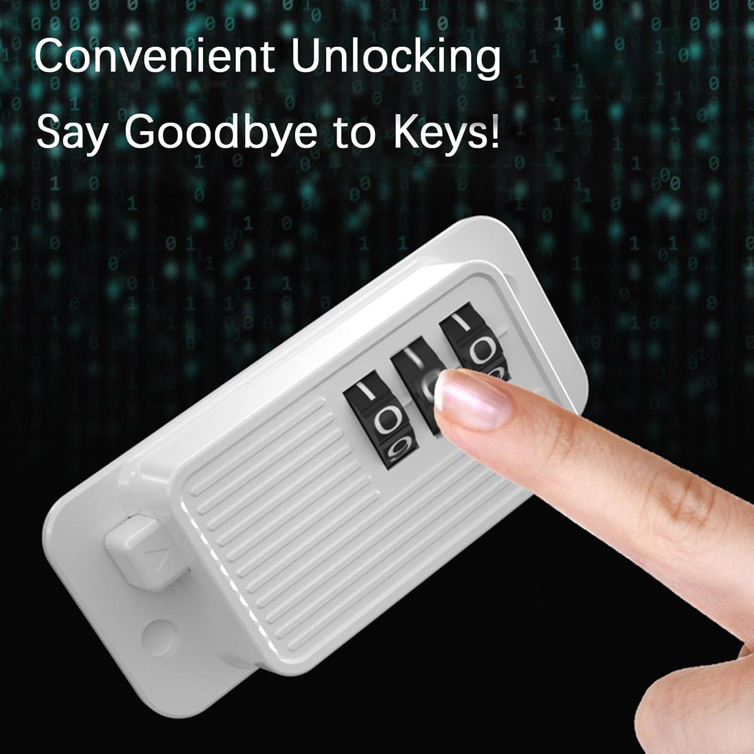 Candado de Refrigerador KIZZHISI 2 Piezas a Prueba de Niños