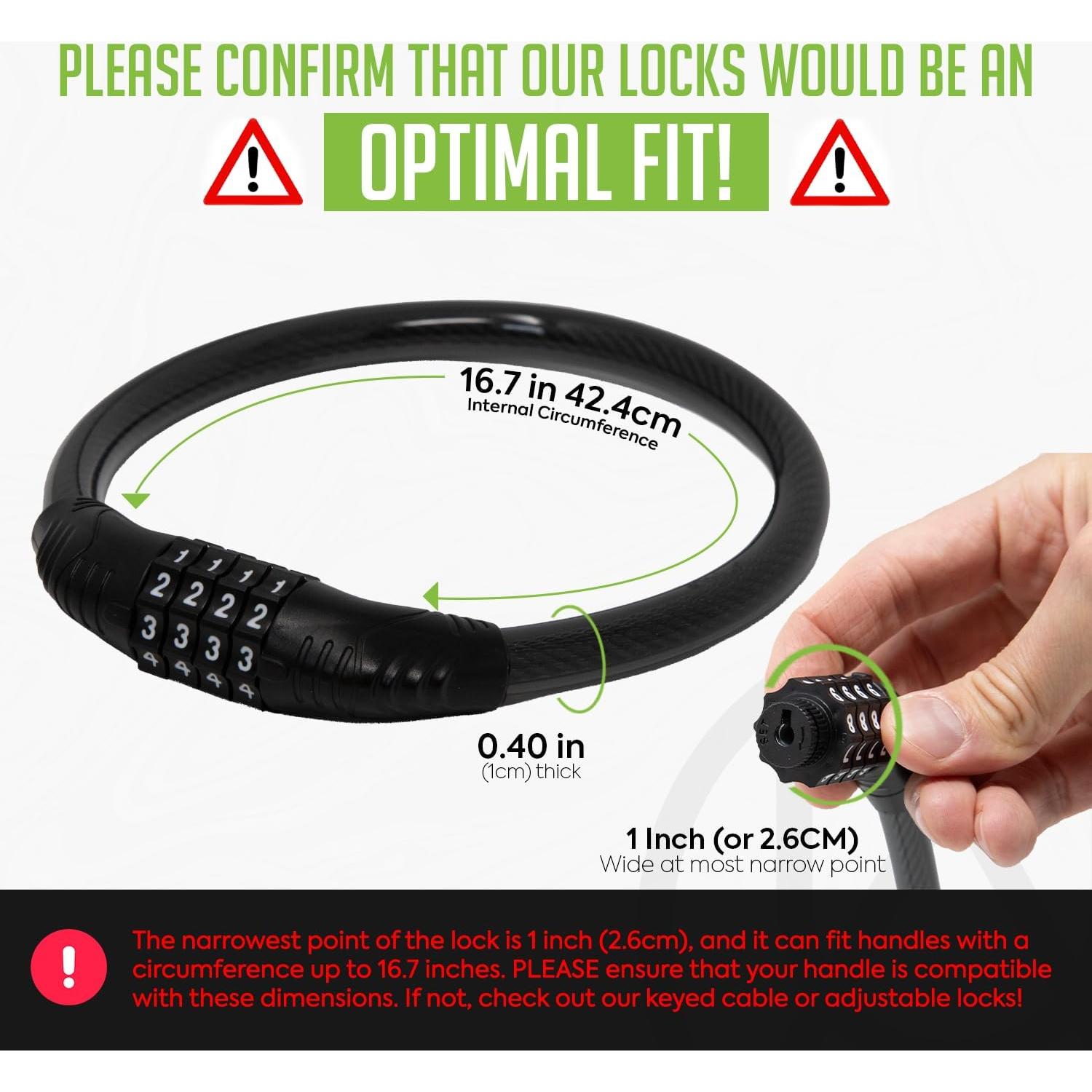 Candado de Combinación Urban August para Refrigerador y Gabinetes