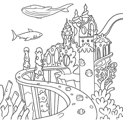 Sirena libro de colorear: Libro de colorear para niños de 4-8, 9-12 años (Cuadernos Para Colorear Niños) (Spanish Edition)