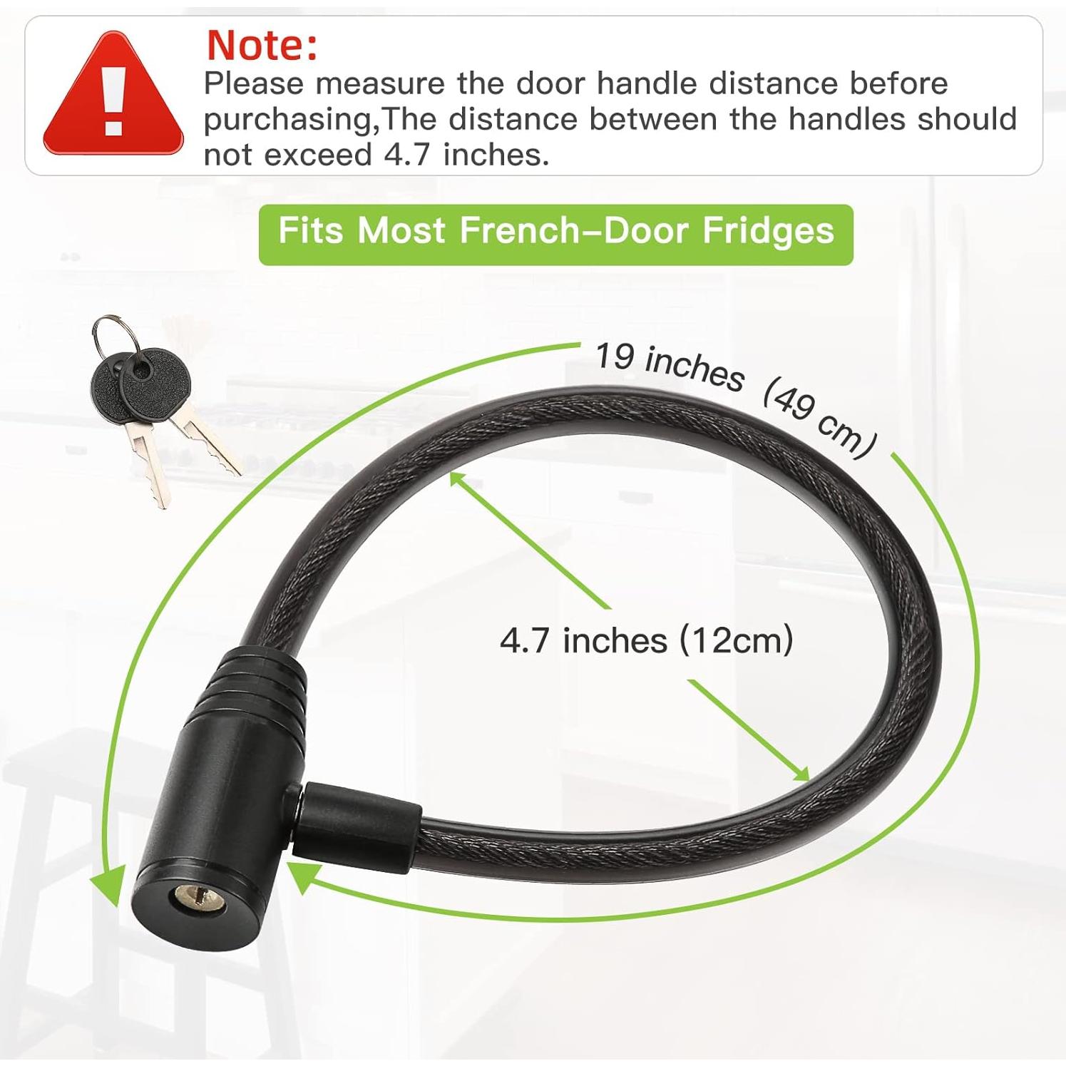 Cerraduras para Refrigerador Rofio - Paquete de 2, Seguridad Niños