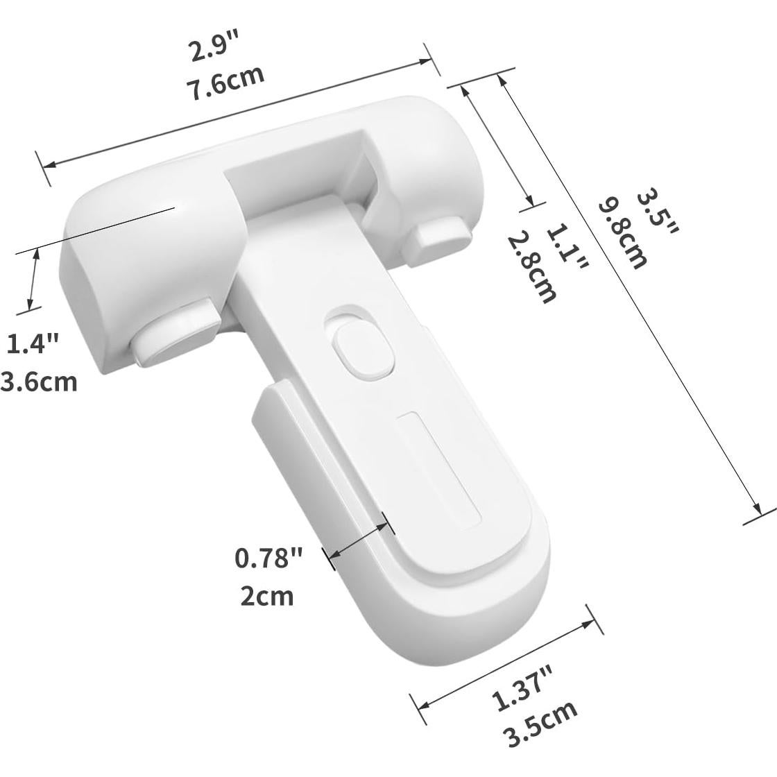 Pestillo de Seguridad para Refrigerador Qinzcp Blanco 1pc