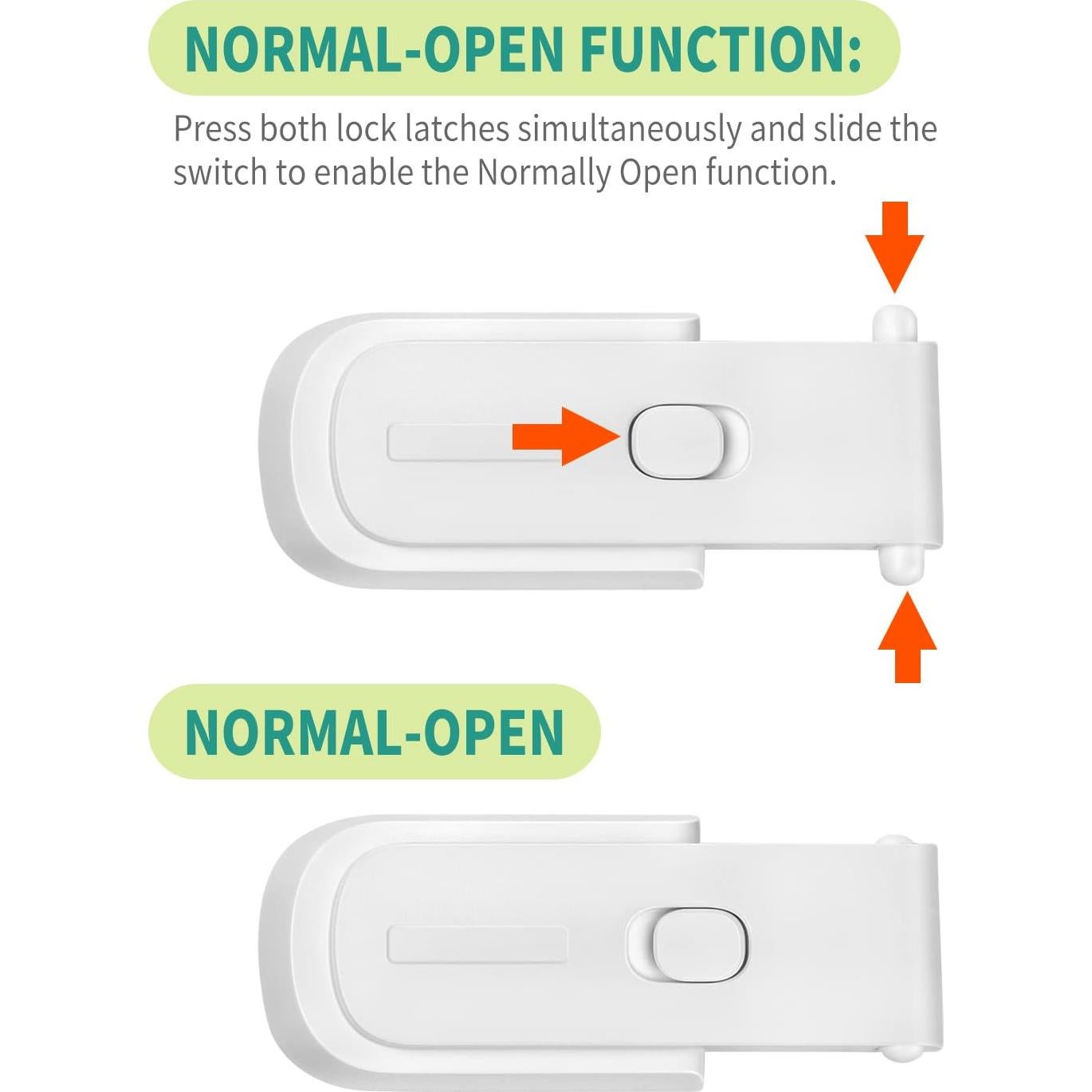 Pestillo de Seguridad para Refrigerador Qinzcp Blanco 1pc