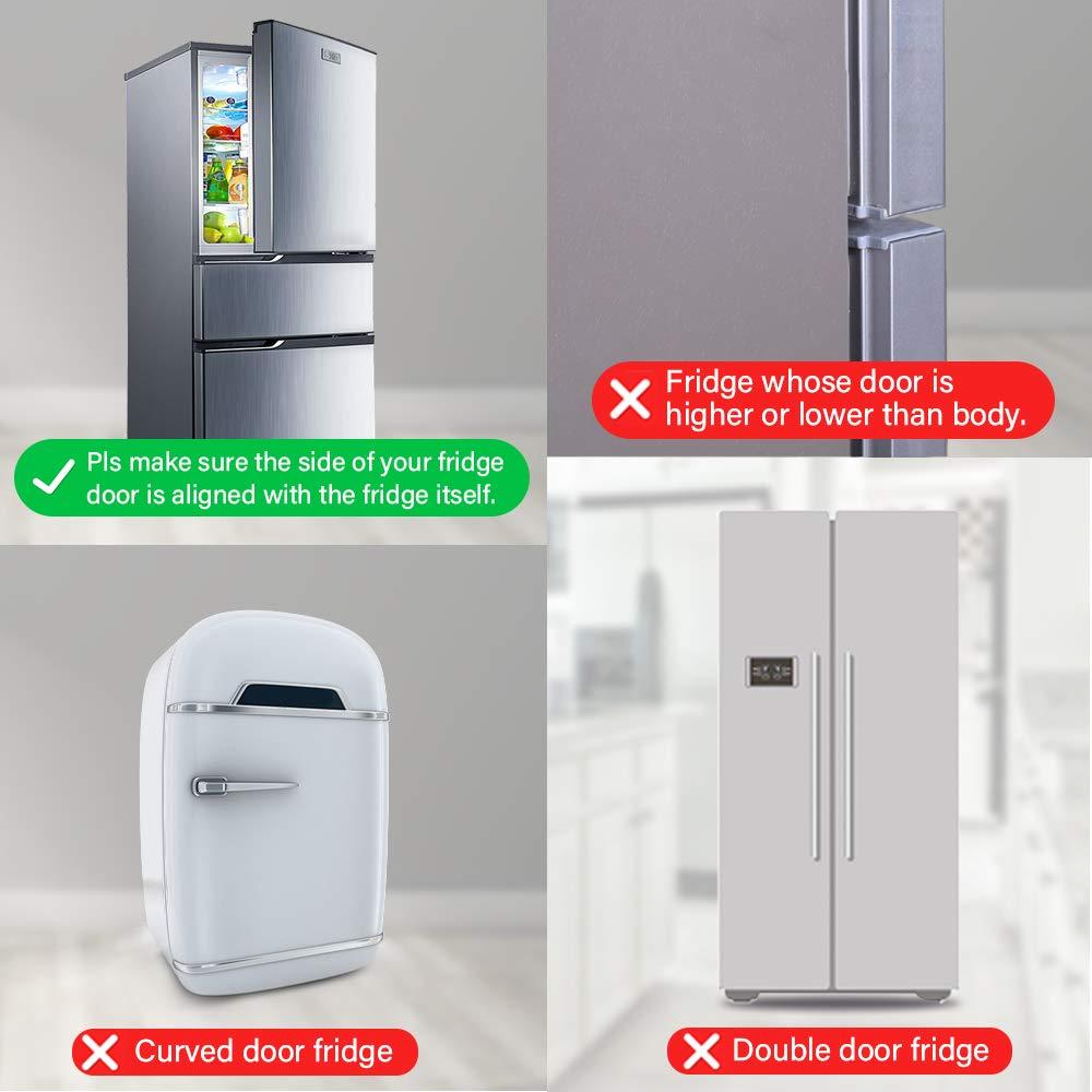 Cerradura de Seguridad para Refrigerador EUDEMON Gris - Fácil Instalación