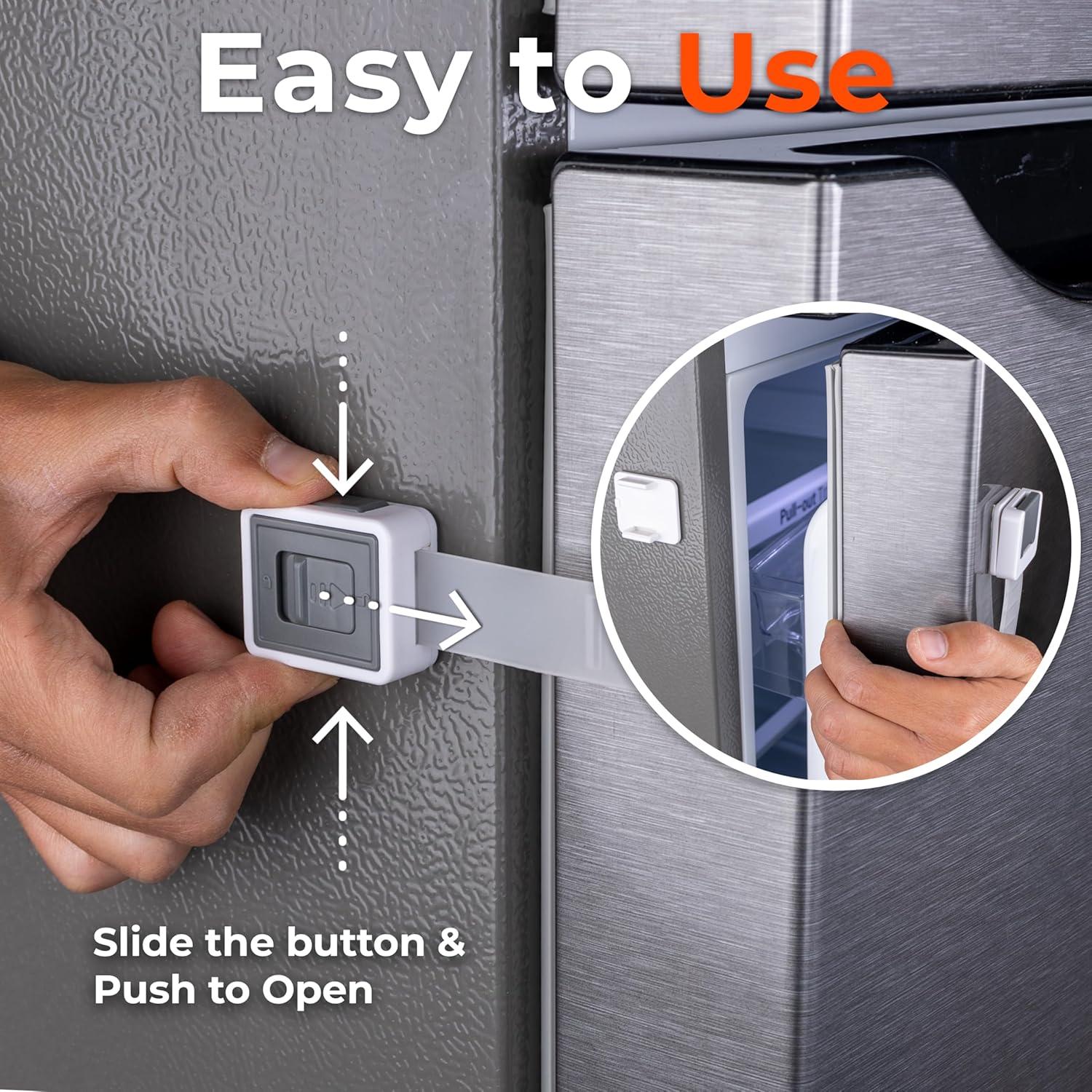 Cerradura de Refrigerador a Prueba de Niños HBARFS2WGB - Adhesivo