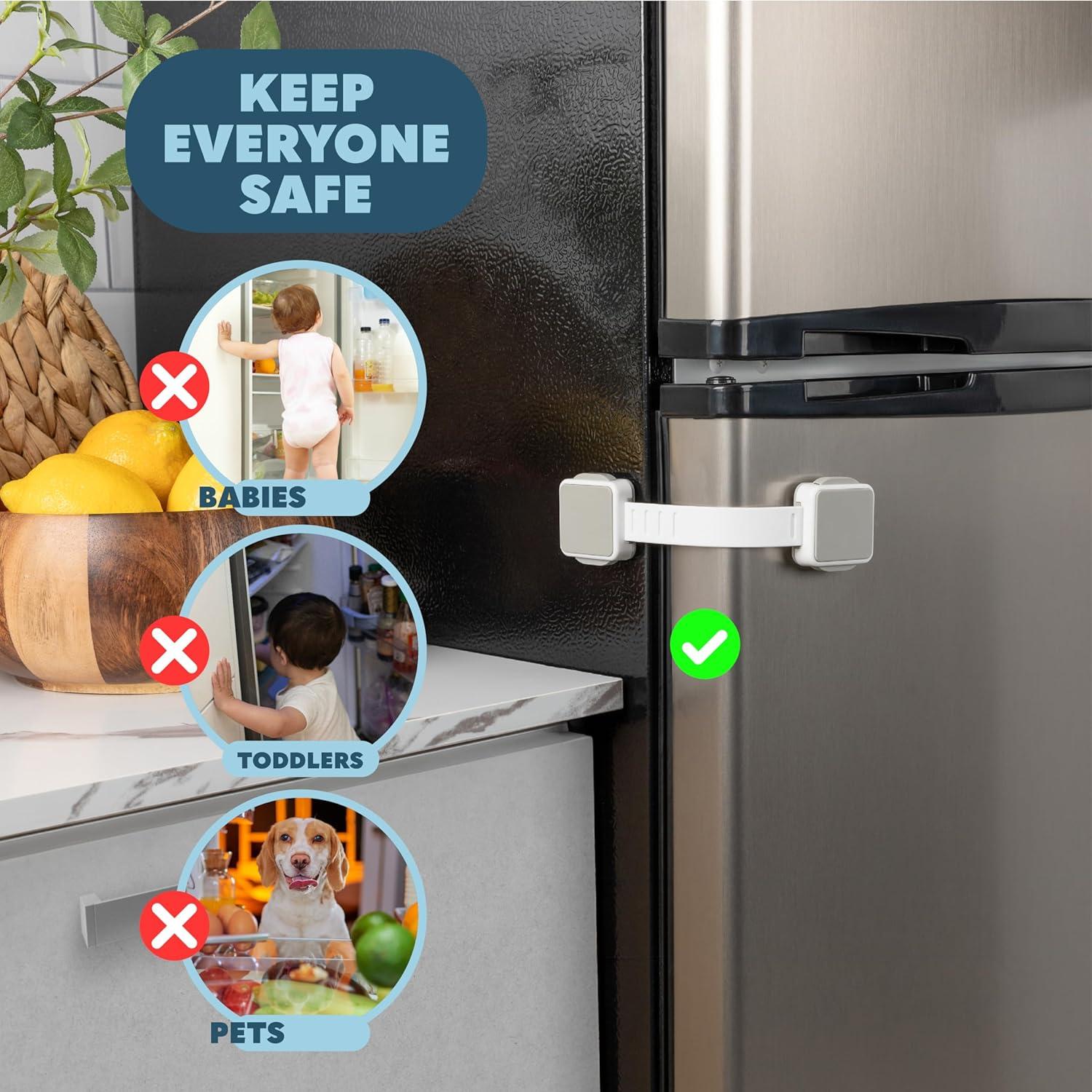 Bloques de Seguridad para Niños 4 Piezas - Doble Bloqueo Ajustable