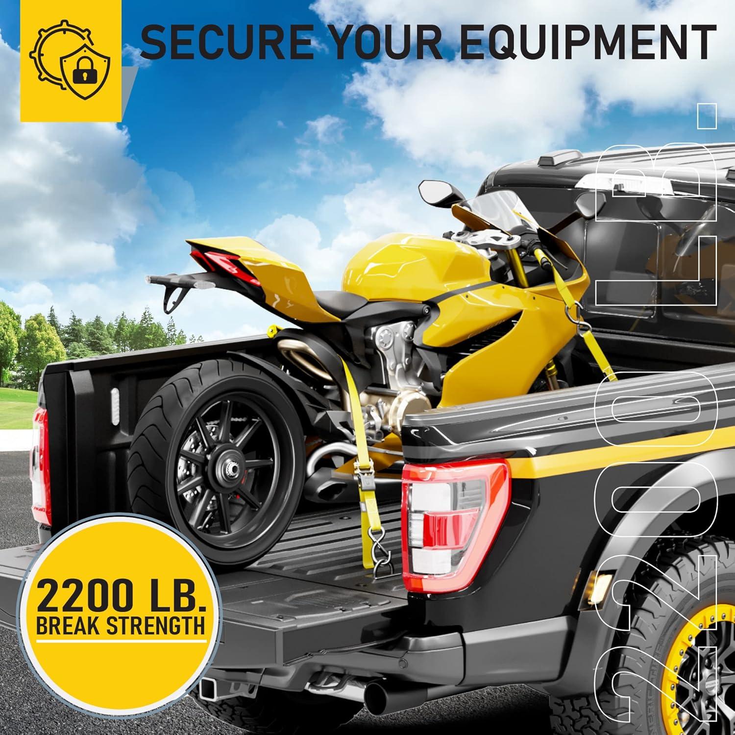 Correas de Tracción Pesadas AUGO 15 Pies 998 kg 4 Piezas