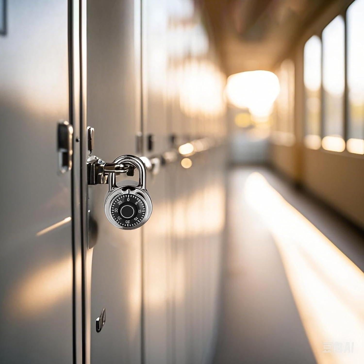 Candado de Combinación HZSY 50 mm Paquete de 48 Negro