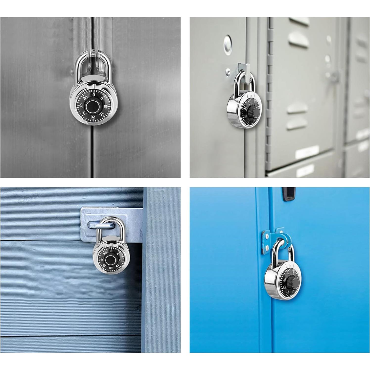 Candado de Combinación HZSY 50 mm Paquete de 48 Negro