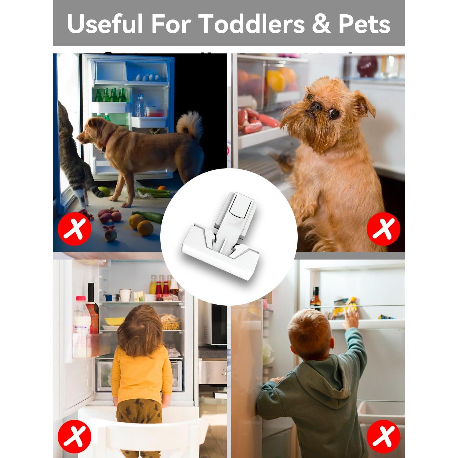 Cerradura de Refrigerador Maveek para Niños - Seguridad Blanca