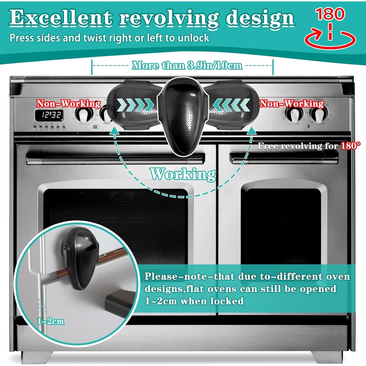 Cerradura de Horno para Niños - Seguridad Universal 2 Piezas