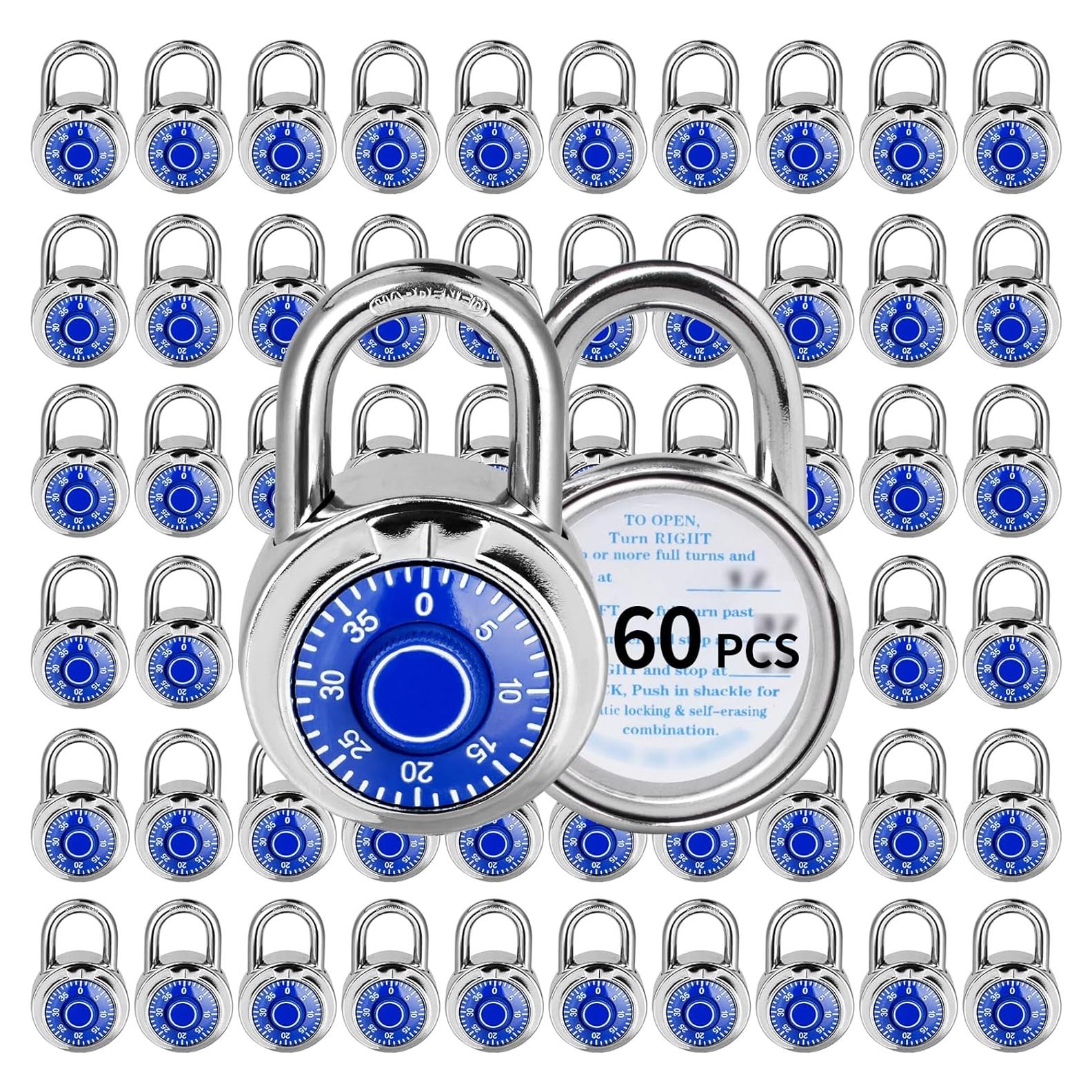 Candado de Combinación LQYN 50mm Azul Paquete de 60 Unidades