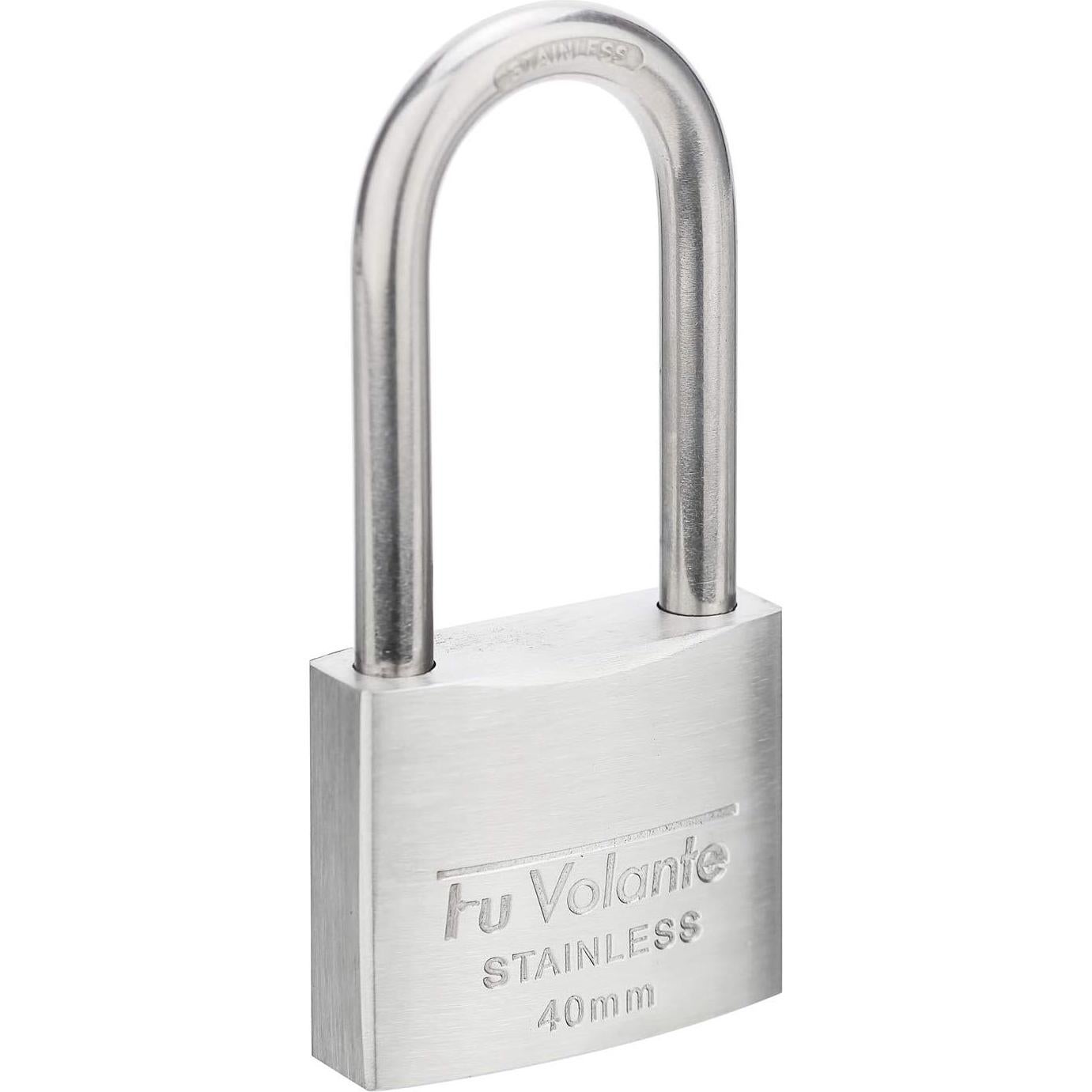 Candado de acero inoxidable Fu Volante 1.5" a prueba de clima - 2 unidades