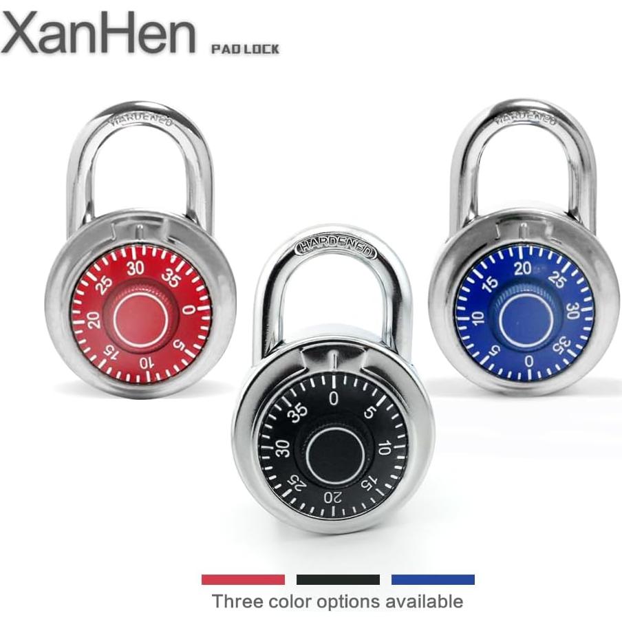 Candados de Combinación Fijos XanHen 50mm, Paquete de 24